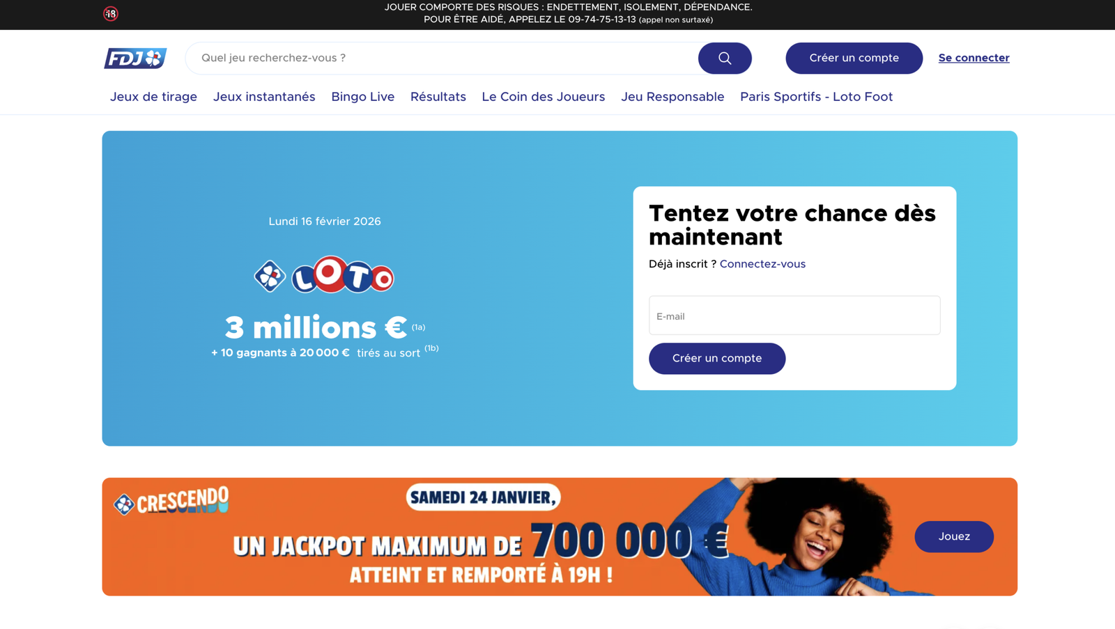 FDJ en ligne – casino fiable pour loteries, keno et jeux de grattage numériques